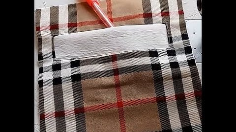 welt pocket making tutorial
