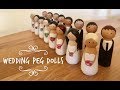 Bride & Groom Wedding Peg Dolls | Emily Askew Bride & Groom Wedding Peg Dolls | Emily Askew