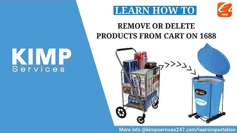 How to add and delete products from your cart on 1688.