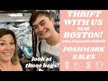 Thrift with us near Boston & What Sold when I wasn't listing much on Poshmark: Thrift Vlog