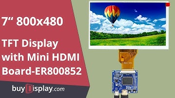 7" 800x480 TFT LCD Optional Touchscreen with Mini HDMI Board for Raspebrry PI