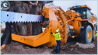 100 Amazing Powerful Big Chainsaw Cutting Tree Machines