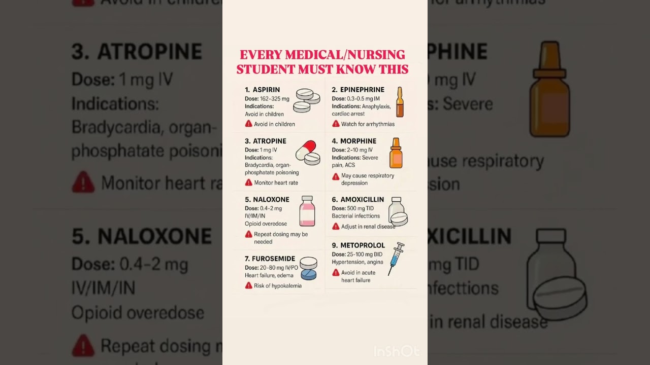 EMERGENCY DRUGS 🚨 