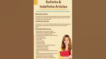 English # Definite & Indefinite Articles # 128