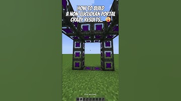 How To Make A Non Euclidean Portal In Minecraft This Will Blow Your Mind! Crazy Results..😮#shorts