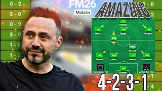 Powerful High Scoring Tactic For Fm26 Mobile - 100 Goals & 90 Points