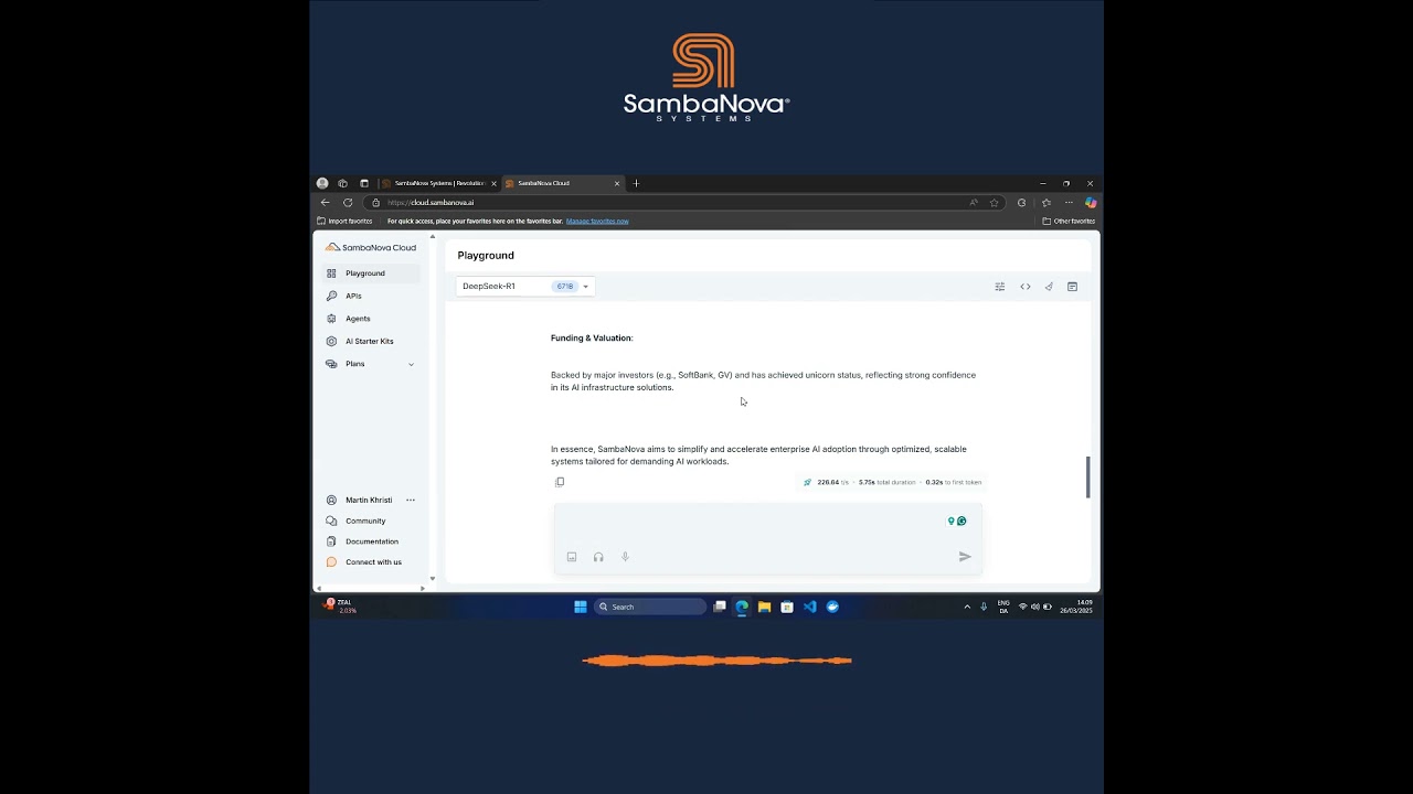 Deploy Powerful AI Fast with SambaNova Cloud | Speed, Security & Open-Source LLMs #opensource
