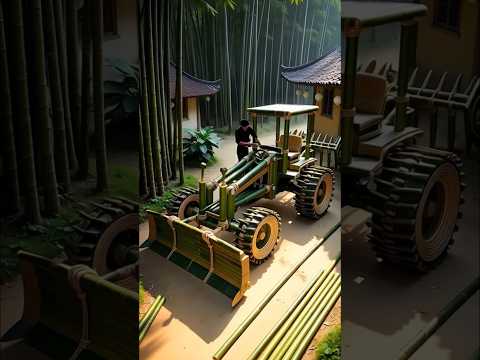 Crafting Bamboo Motor Grader Bamboo Bamboocreations Bambooart
