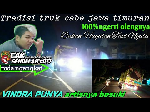  Truk  cabe  VINDRA PUNYA parah olengnya di  jalur  paiton 