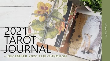 My Tarot Journal: December 2020 Pages + My 2021 Setup!!