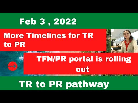 Feb 3 Timelines under TR to PR pathway/TFN and PR portal rolling out/TR to PR update