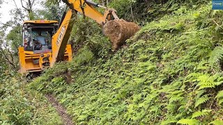 Connecting  Remote Community with the Outside World through Mountain Road-JCB Work