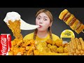 Fried chicken spicy sauce mukbang by hiu 