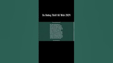 Xu hướng thiết kế Website 2024 #web3b #shorts #thietkeweb