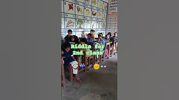 Riddle for 2nd class 👓🌞🦟☔🥥