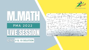 ISI M.MATH PMA 2022 Answer Key | Master of Mathematics Objective Question No 9 & 10 Solution