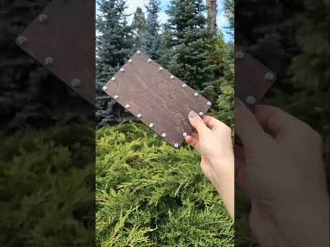 Дерев'яний подарунковий конверт для грошей гвинтами та гайками, видео 1