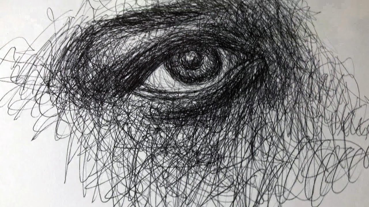 Ballpoint pen eye drawing YouTube