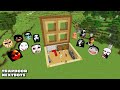 SURVIVAL TRAPDOOR HOUSE WITH 100 NEXTBOTS in Minecraft - Gameplay - Coffin Meme