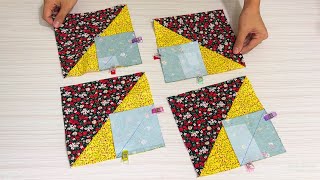 3 Amazing Ideas With Sewing Tips and Tricks For Beginners - Patchwork With Scraps Fabric