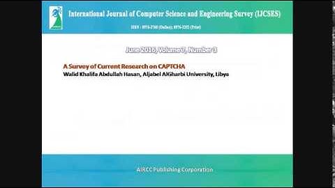 International Journal of Computer Science and Engineering Survey (IJCSES)