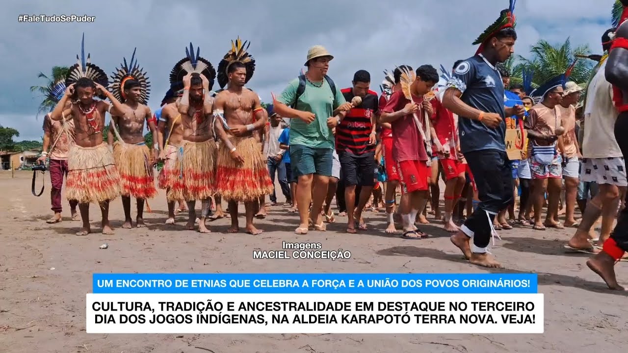 TERCEIRO DIA DOS JOGOS INDÍGENAS DOS POVOS ORIGINÁRIOS NA ALDEIA KARAPOTÓ TERRA NOVA