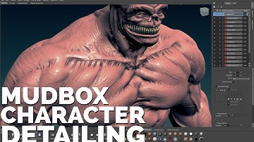 How to DETAIL CHARACTERS in Mudbox - a Mudbox 2015 CHARACTER SCULPTING tutorial