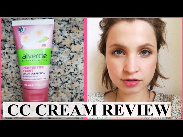 First Impresson Alverde Cc Cream Review Lenahillontour Youtube