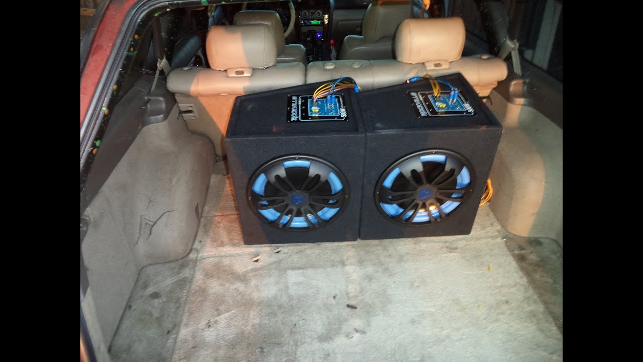 Rockville RV10.1A 500w 10 Loaded Car Subwoofer Enclosure+Mono Amplifier+Amp Kit