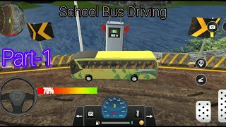 Offroad School Bus Driving 3D Android gameplay walkthrough screenshot 4