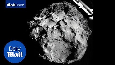 Philae probe releases first image from landing on comet - Daily Mail