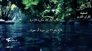 الآية رقم 25 من سورة آل عمران   مكررة 30 مرة