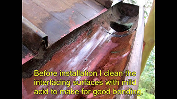 Installation of EASYON Gutterguard on raised seam metal roof