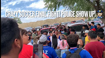CRAZY SOCCER FINAL FIGHT! *POLICE SHOW UP*