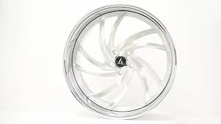 Artis Forged Wheels G Boro Brushed Silver Face with Chrome Lip #ATF029