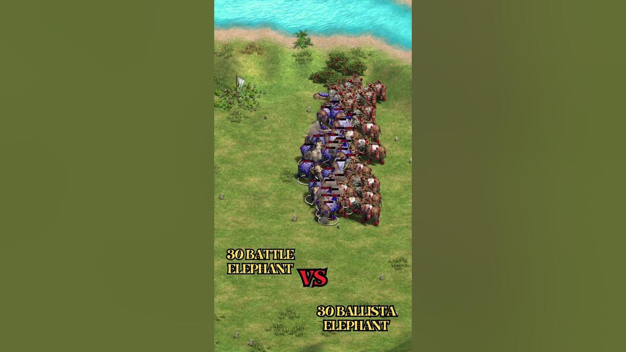 30 BATTLE ELEPHANT 30 BALLISTA ELEPHANT Age of Empires 2 DE aoe2 