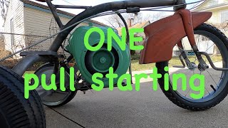 REO Trikeabout build part 6, starting the engine and trying it out