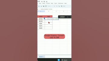 Google Finance in google sheet😯😯🔥 #krishnamishratech #excel #exceltips #accounting #corporate