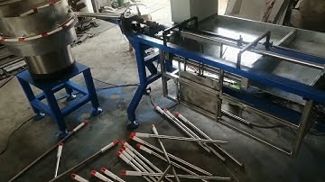 Automatic broom mop stick handle assembly machine