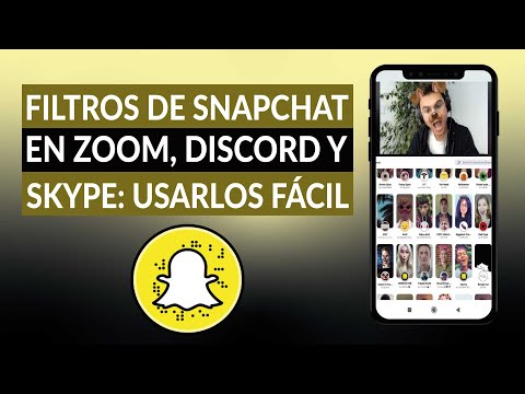 Filtros de SNAPCHAT en Zoom, Discord y Skype: Usarlos fácilmente