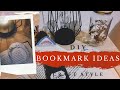 ☽ 3 DIY CUTE AND EASY BOOKMARK IDEAS | Craft Style ☾