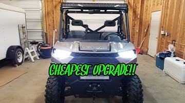 2018 Polaris Ranger XP 1000 LED Headlight Upgrade