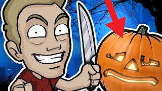PUMPKIN CARVING CHALLENGE - Halloween Friday 13th Special!