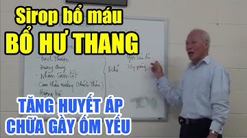 Bài thuốc: Sirop bổ máu Bổ Hư Thang - Bài thuốc của thầy Đỗ Đức Ngọc KCYĐ