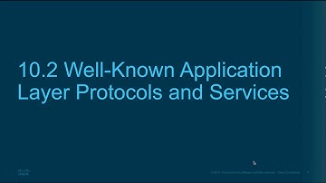CCNA I CH 10 Application Layer Part I