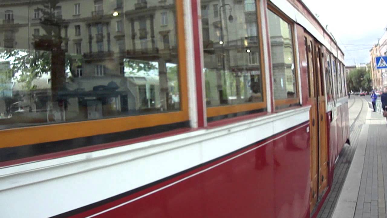 Трамвай Санкт-Петербурга 35: ЛМ-33 "Американка" б. 4275 и ЛП-33 б. 4454 (29.09.12)