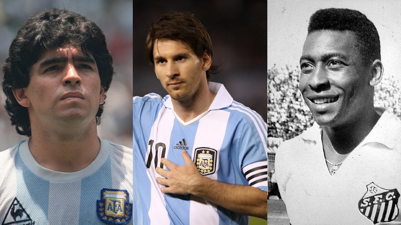 Messi vs Pelé vs Maradona ○ Best Goals Battle, HD