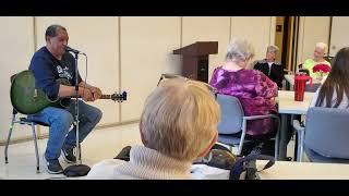 David Jackson doing impersonations at the Center For Active Living (CAL) Apr 25 2023 @karenwoodhall