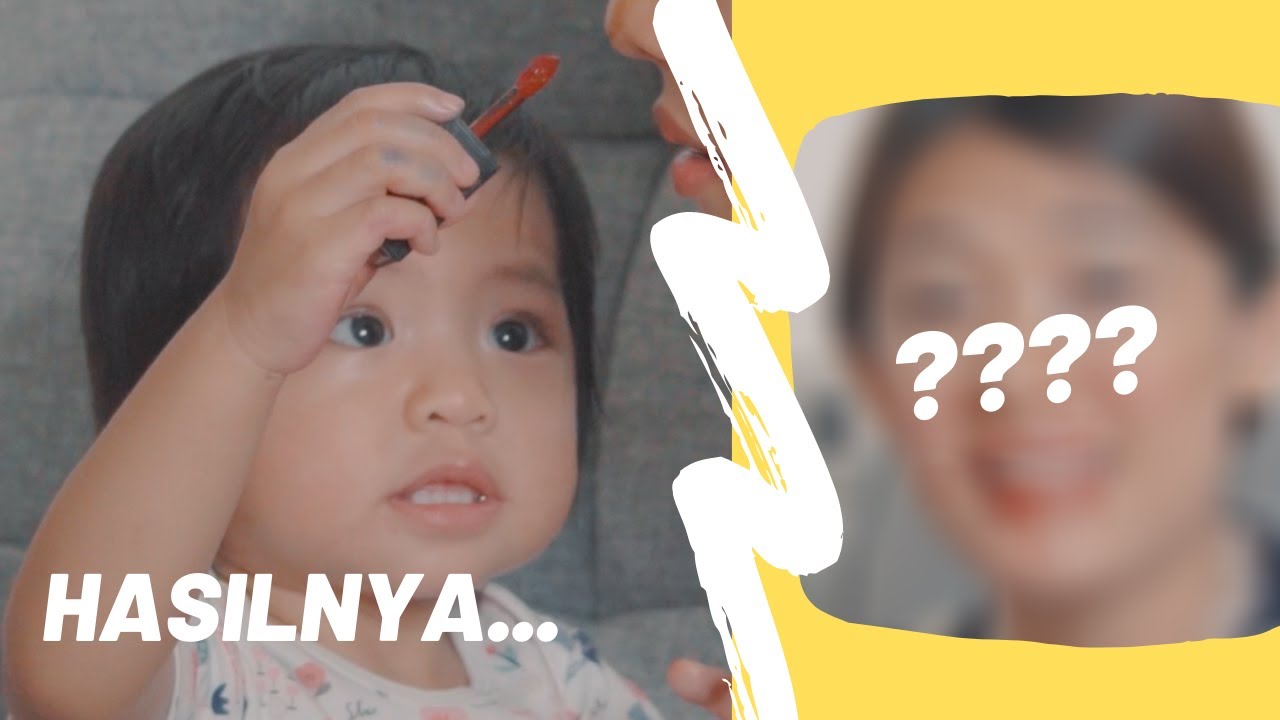 ANAK UMUR 1 TAHUN MAKEUPIN IBUNYA! 