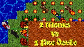 2 Monks Vs. 2 Fire Devils! (Trimera 2005 - Tibia 7.4) Axy Alvarez